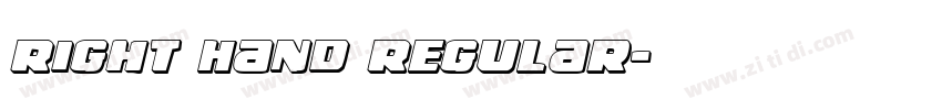 Right Hand Regular字体转换